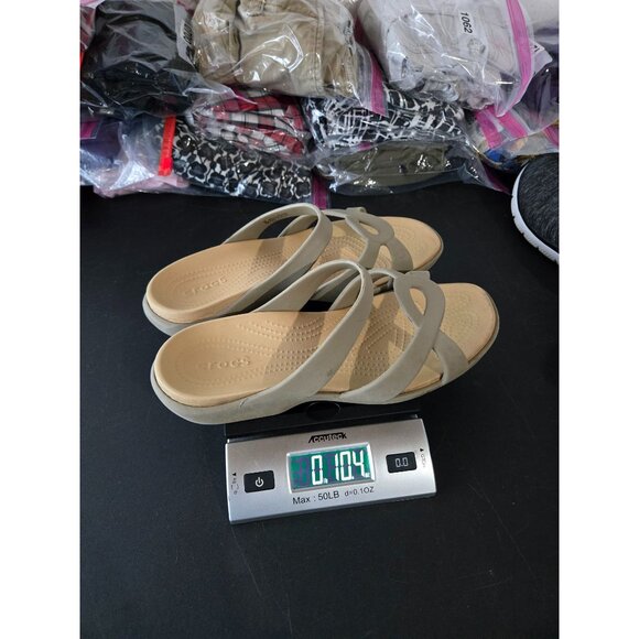 Crocs Women Meleen Twist Sandals Size 11 Comfort Neutral Open Toe Strappy Summer - Picture 14 of 14